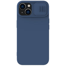 Заредете изображение във визуализатора на галерията – Nillkin CamShield Silky silicone case iPhone 14 6.1 2022 Midnight Blue
