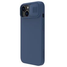 Заредете изображение във визуализатора на галерията – Nillkin CamShield Silky silicone case iPhone 14 6.1 2022 Midnight Blue
