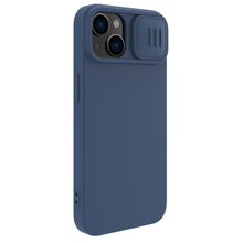 Заредете изображение във визуализатора на галерията – Nillkin CamShield Silky silicone case iPhone 14 6.1 2022 Midnight Blue
