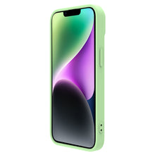 Заредете изображение във визуализатора на галерията – Nillkin CamShield Silky silicone case iPhone 14 6.1 2022 Mint Green
