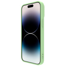 Заредете изображение във визуализатора на галерията – Nillkin CamShield Silky silicone case iPhone 14 Pro 6.1 2022 Mint Green
