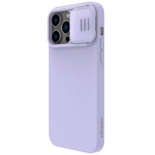 Заредете изображение във визуализатора на галерията – Nillkin CamShield Silky silicone case iPhone 14 Pro 6.1 2022 Misty Purple
