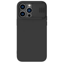 Заредете изображение във визуализатора на галерията – Nillkin CamShield Silky silicone case iPhone 14 Pro Max 6.7 2022 Classic Black
