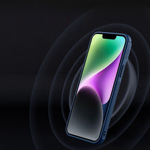 Заредете изображение във визуализатора на галерията – Nillkin Textured S Magnetic Case iPhone 14 MagSafe case with camera cover green
