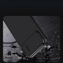Заредете изображение във визуализатора на галерията – Nillkin Textured S Magnetic Case iPhone 14 Pro MagSafe case with camera cover green
