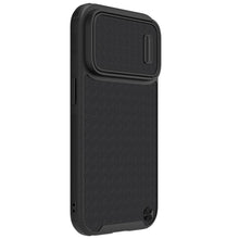 Заредете изображение във визуализатора на галерията – Nillkin Textured S Magnetic Case for iPhone 14 Pro Max MagSafe cover with camera cover black
