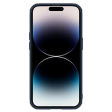 Заредете изображение във визуализатора на галерията – Nillkin Textured S Magnetic Case iPhone 14 Pro Max MagSafe case with camera cover blue
