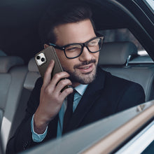 Заредете изображение във визуализатора на галерията – Dux Ducis Naples case for iPhone 14 leather cover (MagSafe compatible) dark brown - TopMag

