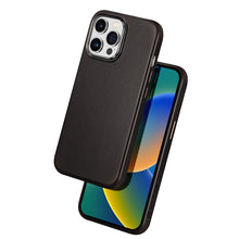 Заредете изображение във визуализатора на галерията – Dux Ducis Naples Case for iPhone 14 Pro Max Leather Cover (MagSafe Compatible) Dark Brown - TopMag
