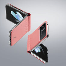 Заредете изображение във визуализатора на галерията – Dux Ducis Bril case for Samsung Galaxy Z Flip4 flip wallet back cover brown - TopMag
