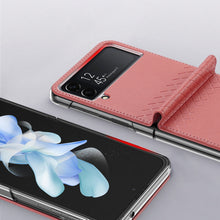 Заредете изображение във визуализатора на галерията – Dux Ducis Bril case for Samsung Galaxy Z Flip4 flip wallet back cover brown - TopMag
