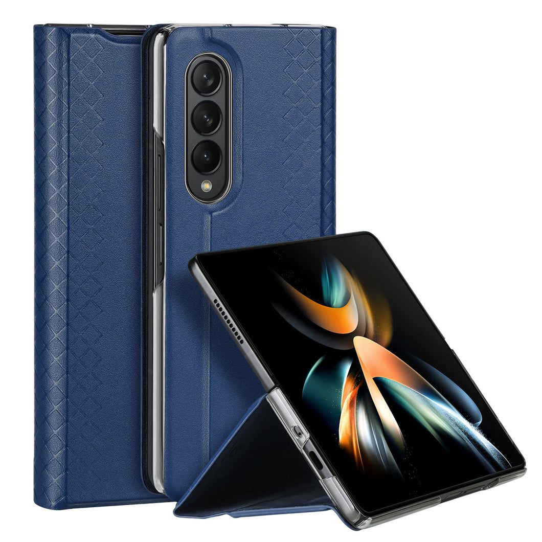 Dux Ducis Bril case for Samsung Galaxy Z Fold4 flip wallet stand blue - TopMag