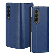 Заредете изображение във визуализатора на галерията – Dux Ducis Bril case for Samsung Galaxy Z Fold4 flip wallet stand blue - TopMag
