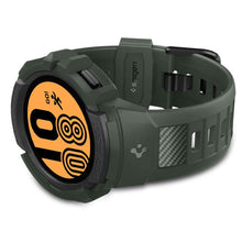 Заредете изображение във визуализатора на галерията – Spigen RUGGED ARMOR "PRO" GALAXY Watch 4/5 (44 MM) MILITARY GREEN - TopMag

