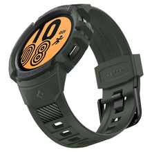 Заредете изображение във визуализатора на галерията – Spigen RUGGED ARMOR "PRO" GALAXY Watch 4/5 (44 MM) MILITARY GREEN - TopMag
