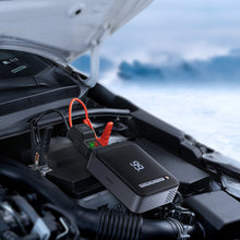 Заредете изображение във визуализатора на галерията – Baseus 2in1 power bank Jump Starter 8000mAh (1000A/500A) / tire compressor 5-150 PSI black (CGNL020001) - TopMag
