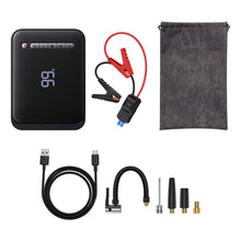 Заредете изображение във визуализатора на галерията – Baseus 2in1 power bank Jump Starter 8000mAh (1000A/500A) / tire compressor 5-150 PSI black (CGNL020001) - TopMag
