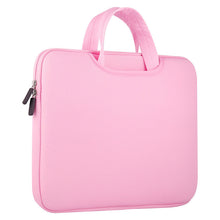Заредете изображение във визуализатора на галерията – Universal case laptop bag 15.6 '' tablet computer organizer pink - TopMag
