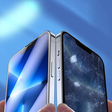 Заредете изображение във визуализатора на галерията – Joyroom Knight 2,5D FS TG 5x glass iPhone 14 full screen (JR-DH05) - TopMag
