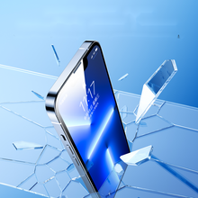 Заредете изображение във визуализатора на галерията – Joyroom Knight glass for iPhone 14 Pro with mounting kit transparent (JR-H10) - TopMag
