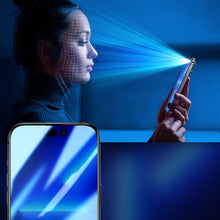 Заредете изображение във визуализатора на галерията – Joyroom Knight 2.5D Privacy TG Tempered Glass for iPhone 14 Pro with Anti-Spy Filter Full Screen with Frame Transparent (JR-P02) - TopMag
