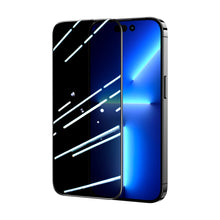Заредете изображение във визуализатора на галерията – Joyroom Knight 2.5D Privacy TG Tempered Glass for iPhone 14 Plus with Anti-Spy Filter Full Screen with Frame Transparent (JR-P03) - TopMag
