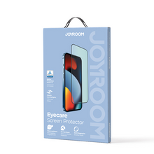 Заредете изображение във визуализатора на галерията – Joyroom Knight Green Glass for iPhone 14 Pro with Full Screen Anti Blue Light Filter (JR-G02) - TopMag
