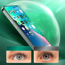 Заредете изображение във визуализатора на галерията – Joyroom Knight Green Glass for iPhone 14 Pro with Full Screen Anti Blue Light Filter (JR-G02) - TopMag

