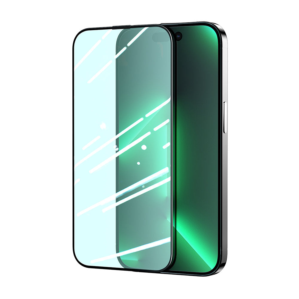 Joyroom Knight Green Glass for iPhone 14 Pro Max with Full Screen Anti Blue Light Filter (JR-G04) - TopMag