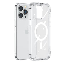 Заредете изображение във визуализатора на галерията – Joyroom Magnetic Defender Magnetic Case for iPhone 14 Pro Max Armored Cover with Hooks Stand Clear (MagSafe Compatible) - TopMag
