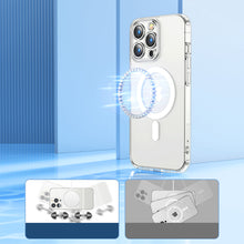 Заредете изображение във визуализатора на галерията – Joyroom 14D Magnetic Case Magnetic Case for iPhone 14 Pro Max Compatible with MagSafe transparent (JR-14D8) - TopMag
