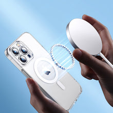 Заредете изображение във визуализатора на галерията – Joyroom 14D Magnetic Case Magnetic Case for iPhone 14 Pro Max Compatible with MagSafe transparent (JR-14D8) - TopMag
