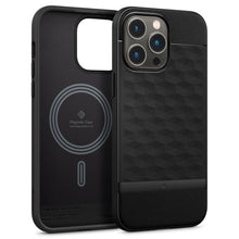 Заредете изображение във визуализатора на галерията – CASEOLOGY PARALLAX MAG MAGSAFE IPHONE 14 PRO MAX MATTE BLACK - TopMag

