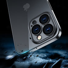 Заредете изображение във визуализатора на галерията – Joyroom 14Q Case for iPhone 14 cover with metallic frame black (JR-14Q1-black) - TopMag

