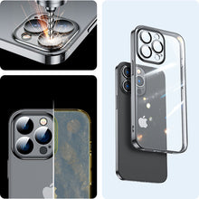 Заредете изображение във визуализатора на галерията – Joyroom 14Q Case for iPhone 14 cover with metallic frame black (JR-14Q1-black) - TopMag
