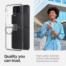 Заредете изображение във визуализатора на галерията – Spigen THIN FIT RING GALAXY WITH FLIP 4 CRYSTAL CLEAR - TopMag
