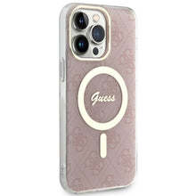 Заредете изображение във визуализатора на галерията – Original Case GUESS hardcase 4G MagSafe GUHMP13XH4STP for Iphone 13 Pro Max pink
