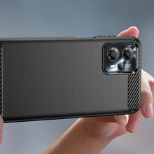 Заредете изображение във визуализатора на галерията – Carbon Case for Motorola Moto G13 flexible silicone carbon cover black
