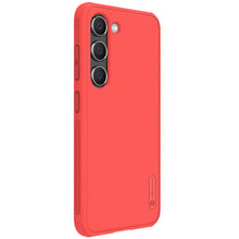 Заредете изображение във визуализатора на галерията – Nillkin Super Frosted Shield Pro case for Samsung Galaxy S23+ armored cover + phone stand red
