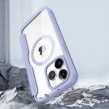 Заредете изображение във визуализатора на галерията – iPhone 15 Pro Magnetic MagSafe Flip Case Dux Ducis Skin X Pro - Purple
