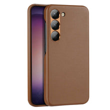 Заредете изображение във визуализатора на галерията – Dux Ducis Grit case for Samsung Galaxy S23 elegant cover made of artificial leather MagSafe brown
