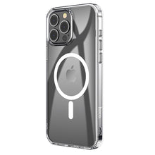 Заредете изображение във визуализатора на галерията – HOCO Magnetic airbag anti-fall case compatible with MagSafe do IPHONE 15 PRO transparent
