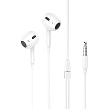 Заредете изображение във визуализатора на галерията – Borofone Earphones BM80 Max Gorgeous with microphone white
