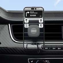 Заредете изображение във визуализатора на галерията – Aluminum alloy + silicon magnetic car mount phone holder Black
