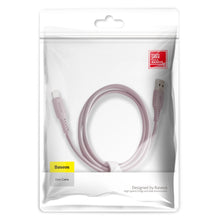 Заредете изображение във визуализатора на галерията – Baseus Colourful Cable USB / Lightning 2.4A 1.2m pink (CALDC-04)
