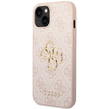 Заредете изображение във визуализатора на галерията – Guess 4G Big Metal Logo case for iPhone 15 Plus - pink
