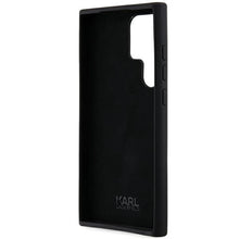 Заредете изображение във визуализатора на галерията – Karl Lagerfeld Silicone Ikonik Metal Pin case for Samsung Galaxy S23 Ultra - black
