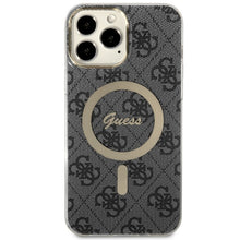 Заредете изображение във визуализатора на галерията – Original Case GUESS hardcase 4G MagSafe GUHMP13XH4STK for Iphone 13 Pro Max black
