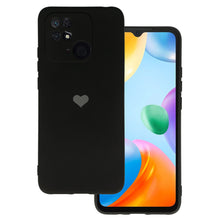 Заредете изображение във визуализатора на галерията – Vennus Silicone Heart Case for Xiaomi Redmi 10C design 1 black
