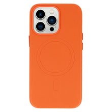 Заредете изображение във визуализатора на галерията – MagSafe Leather Case Iphone 14 Pro Orange
